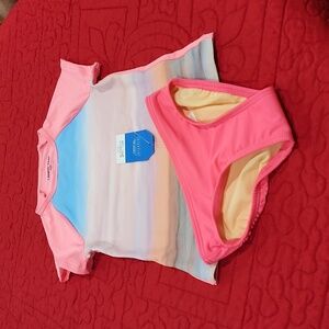 Girls Land's End Swim Separates Size xxs 2/3
